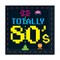 Party Central Club Pack of 192 Black and Yellow "TOTALLY 80's" Pixelated Disposable Luncheon Party Napkins 6.5"